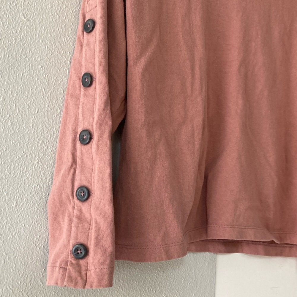Madewell Button-Sleeve Turtleneck Top - Picture 7 of 10